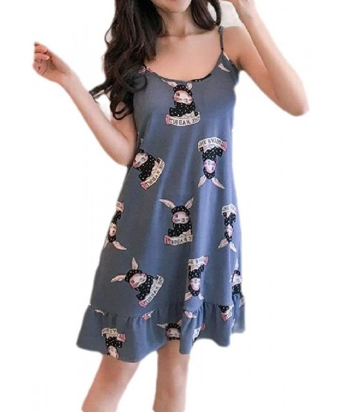 Nightgowns & Sleepshirts Women's Sexy Sleep Dress Loungewear Camisole Printing Nightgowns - 5 - CL19C4A0UC6
