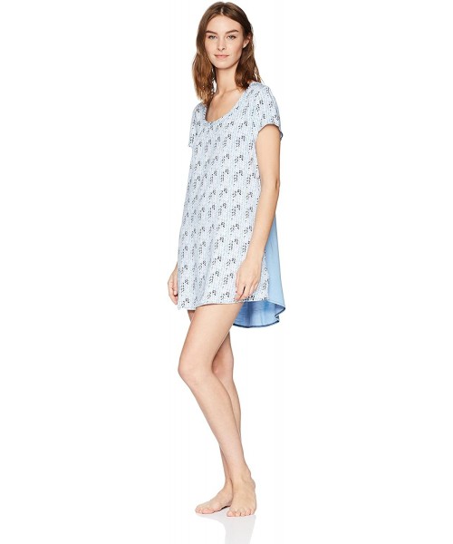 Nightgowns & Sleepshirts Women's Sleepwear Scoop Neck Nightgown - Modern Herringbone - C3187UG6TTQ