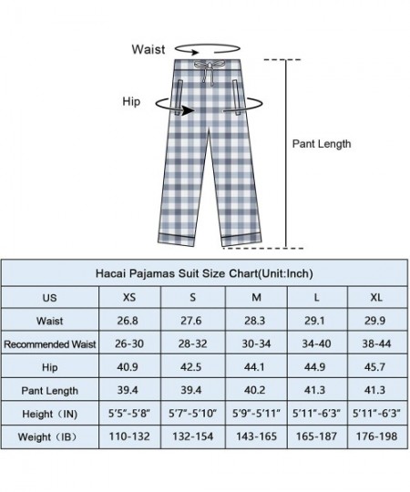 Sleep Bottoms RENZER Men's Pajamas Pants 100% Knit Cotton Sleep Long Lounge Pants - Blue/White - CL18ZX03N56