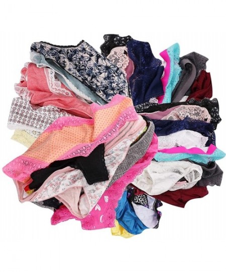 Panties Variety of Panties - Women Underwear Pack 6- Lacy Cotton Briefs Hipsters Bikinis Boyshorts Undies Assorted - 6pcs - C...