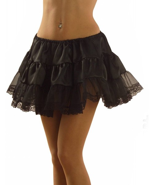 Slips Women's Layered Short Petticoat Slip - E-black - CI1260AI3GR