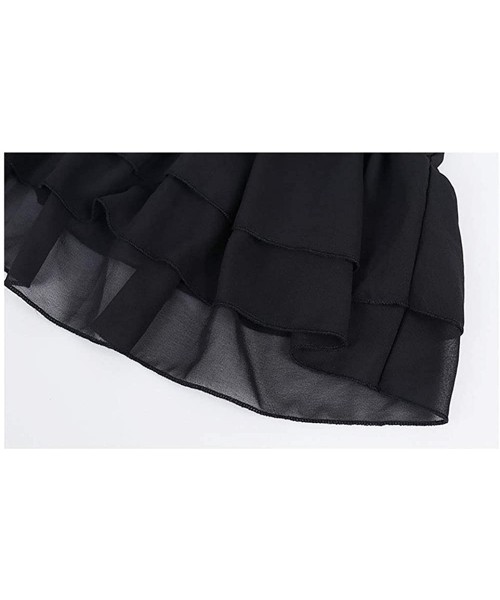 Slips Women's Adjustable Spaghetti Strap Cami Slip Under Dress Extender - Black - CB193G7LCUR