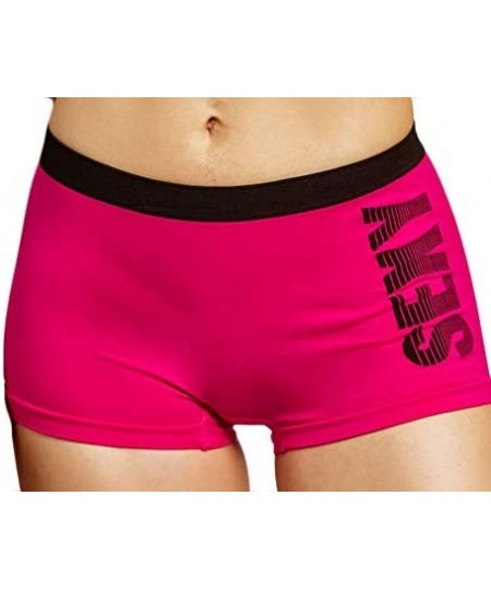 Panties Women's Seamless Panty Boyshort Stretch Classy Sexy Underwear Multi-3-6 and 12 Pack - 0-000sexy-6pk - CD12NA5962A