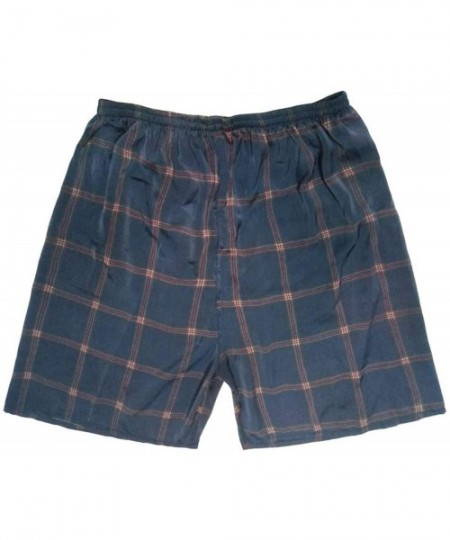Robes Sleep Bottoms Men Satin Silk Short Men Boxer Sleep Men's Pajamas Bottom Beach Shorts in Summer Print Pattern - 2 - CX18...