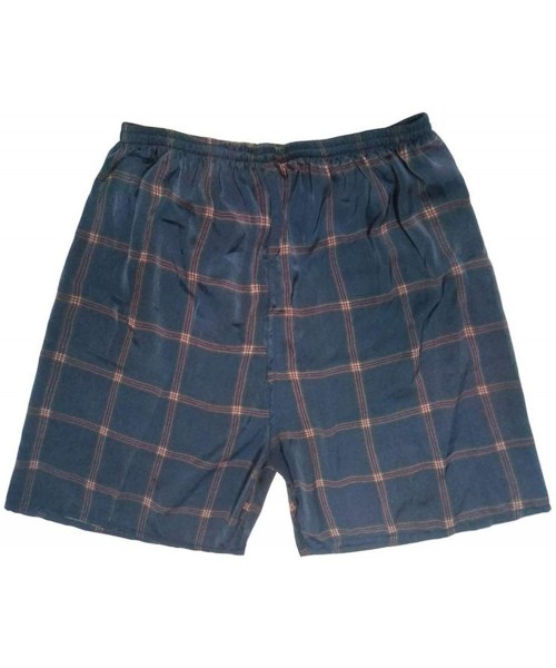 Robes Sleep Bottoms Men Satin Silk Short Men Boxer Sleep Men's Pajamas Bottom Beach Shorts in Summer Print Pattern - 2 - CX18...