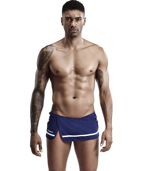 Boxer Briefs Mens Sento Towel Sexy Boxer Briefs Shorts - 90508 Navy - C318WOYG3QS