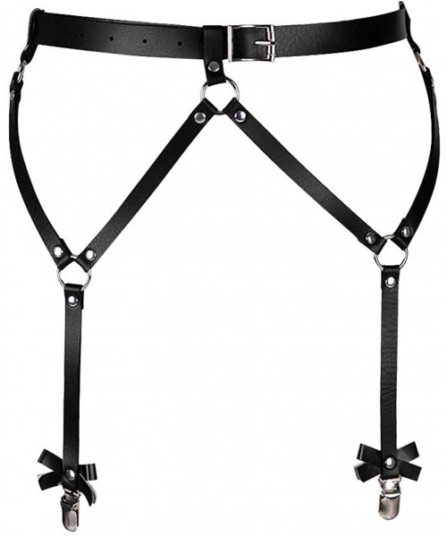 Garters & Garter Belts Womens body harness garter Waist belt Thigh Adjust Leg Lingerie cage Festival Rave Punk Goth Dance pho...