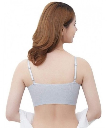 Bustiers & Corsets New Sexy Anti-Lighting Breathable Sling Bottoming Bra One-Piece Sports Underwear Women - W - CQ1933MDCQI