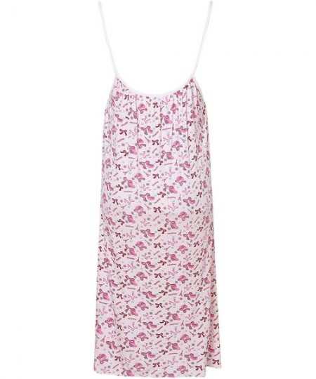 Nightgowns & Sleepshirts Women's Summer Slip Dress Pajama Sleepwear Uni Size for S-M RHW2382 - Print4 - CR11AEQL3CP