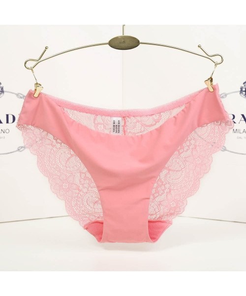 Bustiers & Corsets Sexy Underwear Women Lace Panties Seamless Cotton Panty Hollow Briefs Underwear - Watermelonred - CU18W80YN03