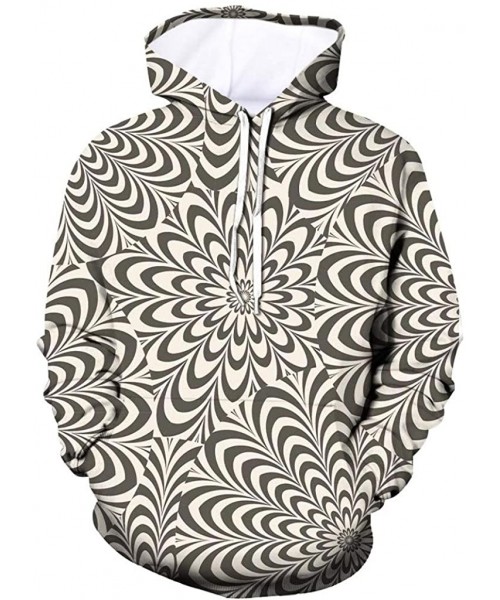 Briefs Men's Patterns Print 3D Digital Geometric Printed Sweaters Fashion Hoodies Sweatshirts Pullover - Beige - CP192ADM2MR