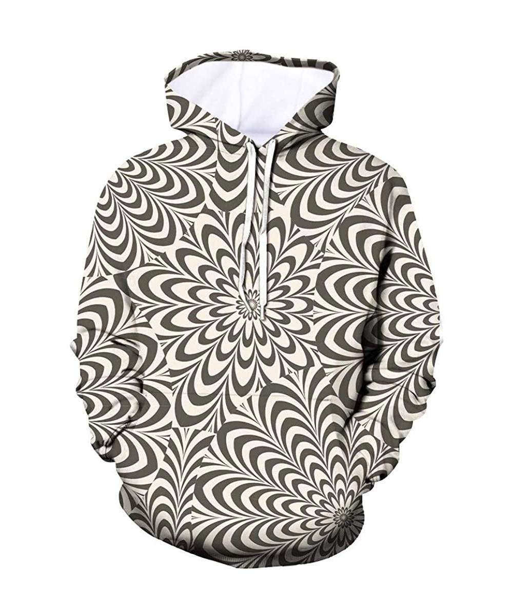 Briefs Men's Patterns Print 3D Digital Geometric Printed Sweaters Fashion Hoodies Sweatshirts Pullover - Beige - CP192ADM2MR