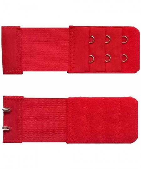 Accessories 4Pcs Bra Extender Strap 2 Hook Ladies Soft Extension Clip Expander Adjustable Belt Buckle Underwear - White - C51...