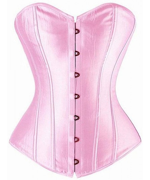 Bustiers & Corsets Overbust Corset Plus Size Sexy Corselet Corsets and Bustiers Tops Red Black Pink Purple White Gothic Linge...