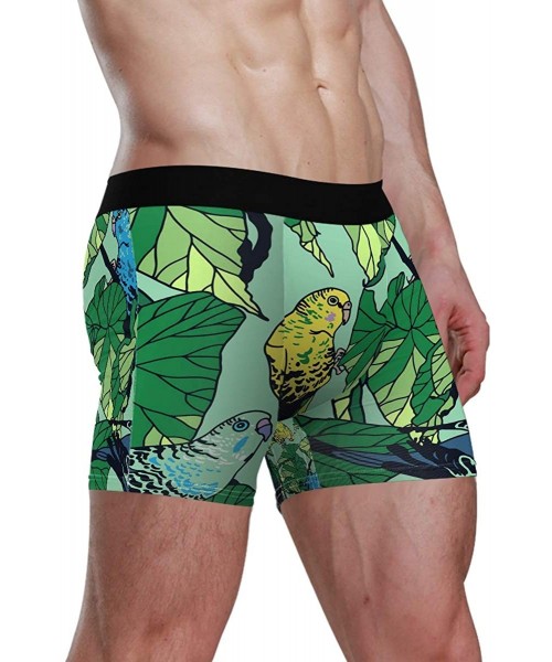 Boxer Briefs Parrot Tropical S M L XL Men's Underwear Boxers Briefs Soft Waistband Comfy Trunk - CY19836MLQN