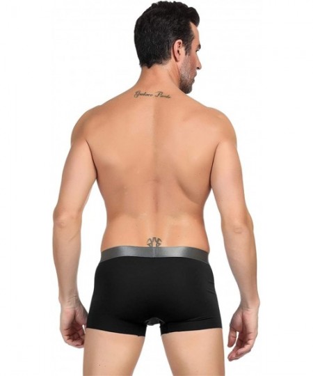 Boxer Briefs Men's Boxer Briefs 2/3 Pack-No Ride-up Comfortable Breathable Cotton Sport Underwear - Black(86% Nylon + 14% Spa...