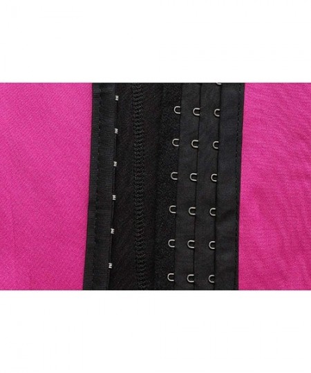 Bustiers & Corsets Women Shapewear Vest Abdomen Corset Waist Trimmer Belt Back Shoulder Corrector Bustiers - Rose Red - CK18W...