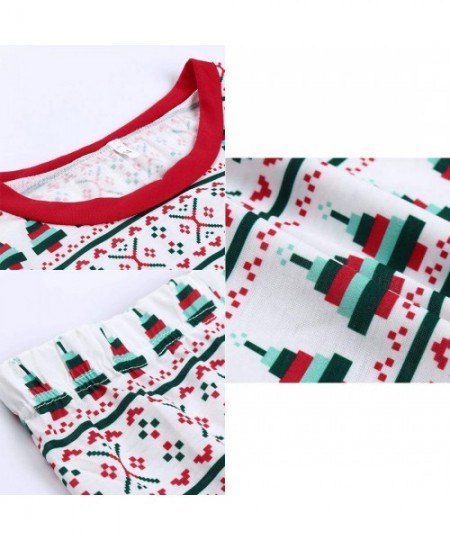 Sleep Sets Stripe Unisex Long Sleeve Christmas Family Matching Set Homewear - Kids - CU18YLYED85