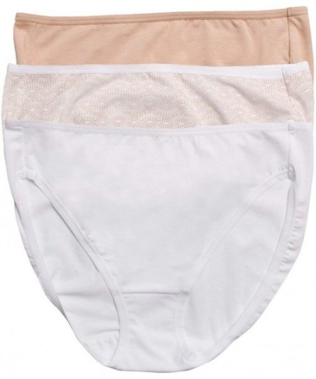 Panties Cotton Modal Full Coverage Hi Cut 3-Pack | Panty | Comfort - White Bare - CV18LCHNSS3