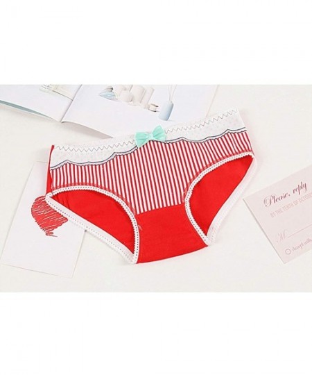 Panties Teenager Girls Soft Cotton Unerwear Candy Underpants - 4 Pack Bclu4501 - C318LEUWHIA