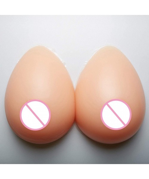 Accessories 2-in-1 Silicone Breast Inserts Forms Waterdrop Fake Breast Mastectomy Bras Prosthetic Set - White - CA18WXG5XZ2