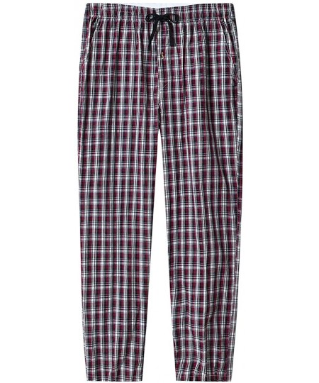 Sleep Bottoms Men's Pajama Pants Ultra Lightweight Pjs Bottoms Sleepwear Bottom Pants with Pocket Drawstring 3-Pack - D-3pack...