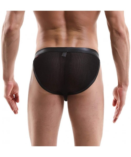 G-Strings & Thongs G-Strings Thongs Mens Sexy Breathable Mesh Underpants Sport Comfort Lovely Man Low Raise Underwear - Black...