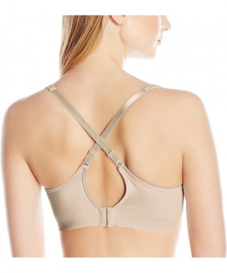 Bras Women's Comfort Revolution Flex Fit Foam Wire Free with Smooth Tec Band - Nude/Ivory Canvas Combo - CX12MXJ8M3H