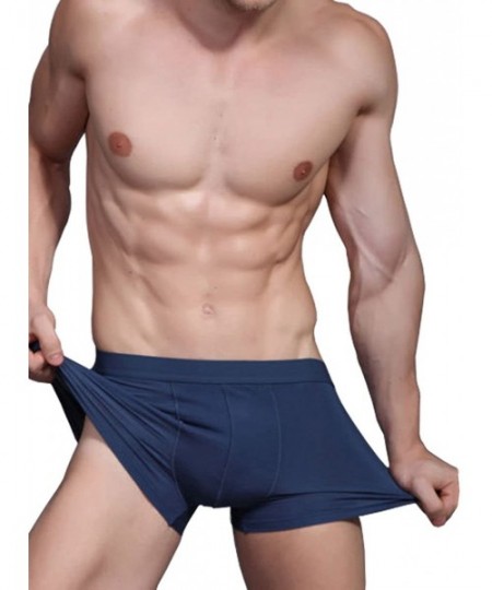 Boxer Briefs Men Bamboo Fibre Shorts Trunks Underwear Pack of 4 - 4 Grey - C612225RV09