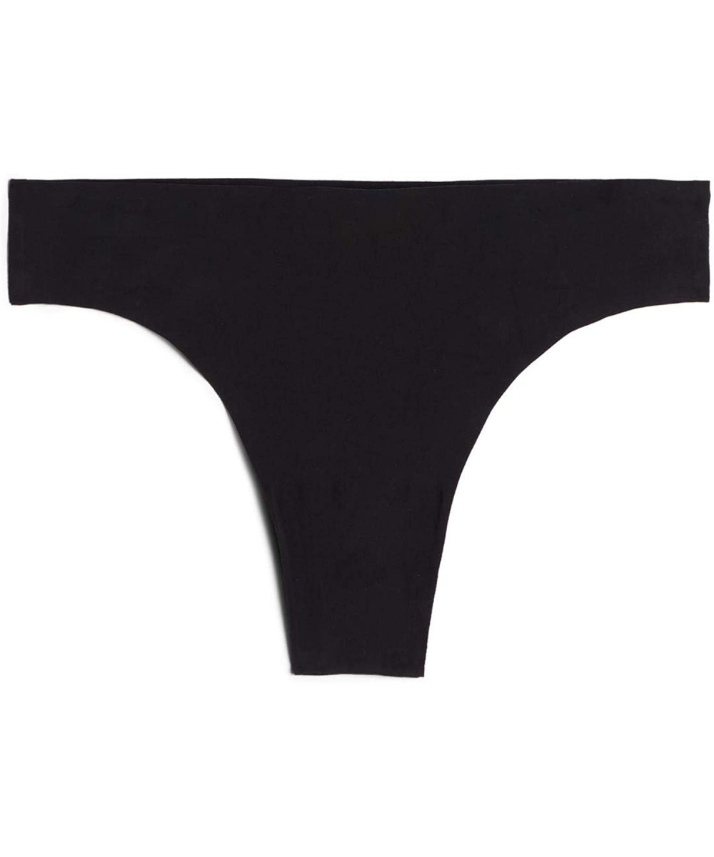 Panties Womens Ultralight Microfiber Cheeky - Black - 019 - Black - CT18DO5HOO2