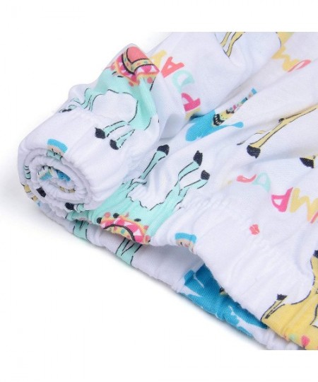 Sets Women's Pajama Sets Short Tops with Capri Pants Cotton Sleepwear Ladies Sleep Sets - Camel - C818UCDT53K