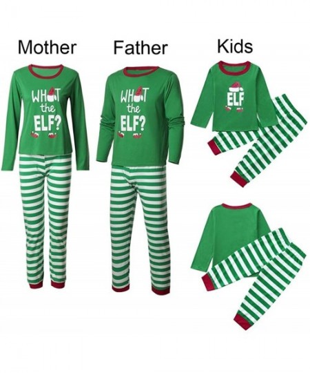 Sets Matching Family Christmas Pajamas Sets Christmas PJ's with Red Plaid Long Sleeve Tee and Pants Loungewear - H - CX192I43U5O