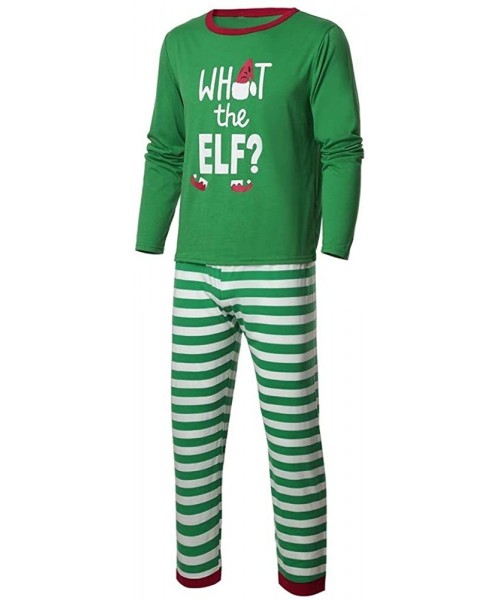 Sets Matching Family Christmas Pajamas Sets Christmas PJ's with Red Plaid Long Sleeve Tee and Pants Loungewear - H - CX192I43U5O
