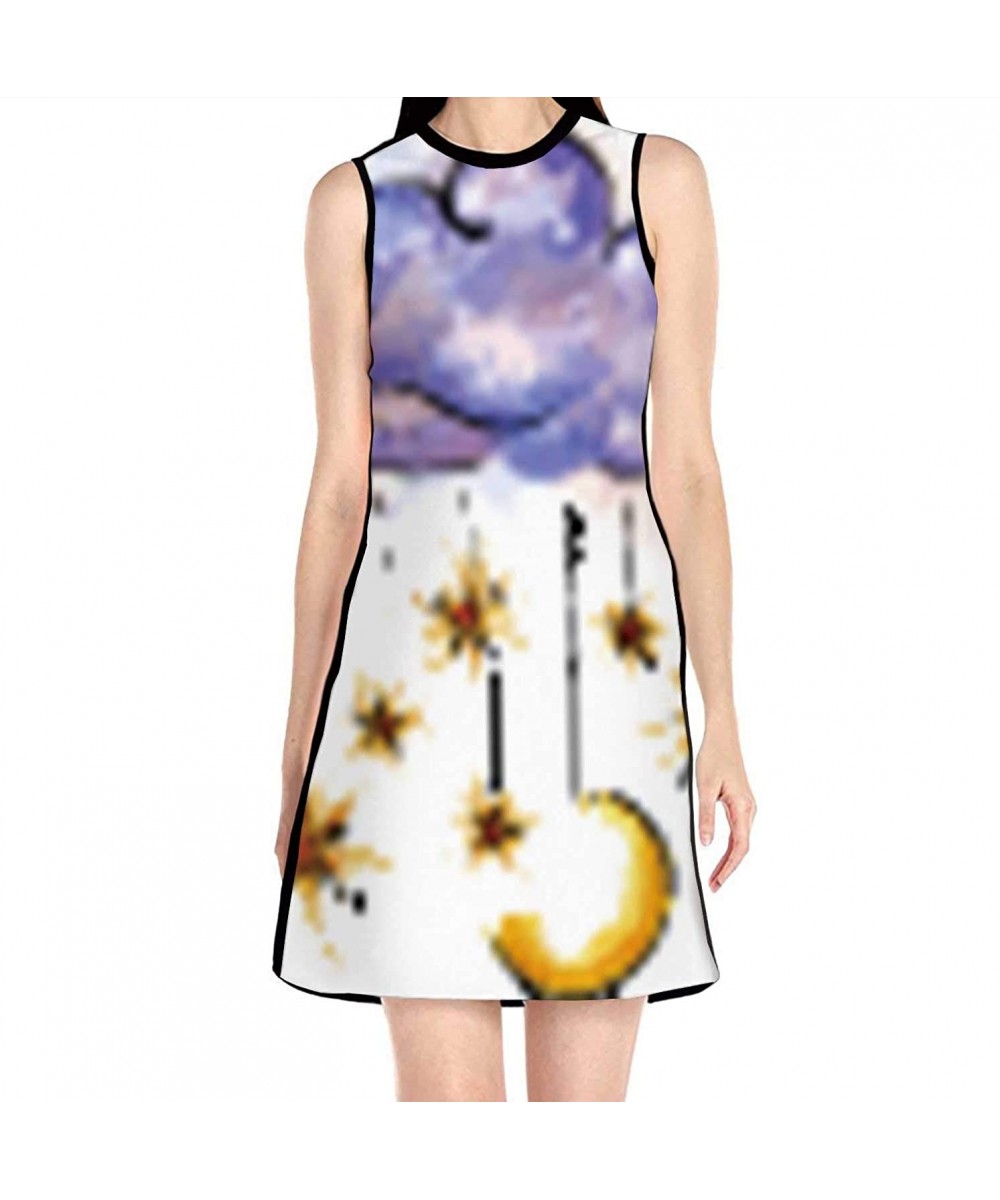 Nightgowns & Sleepshirts Heart of The Shells.Hand Drawn-Women's Slim Short Dress S - Multi 16 - CS19CSHNS6K