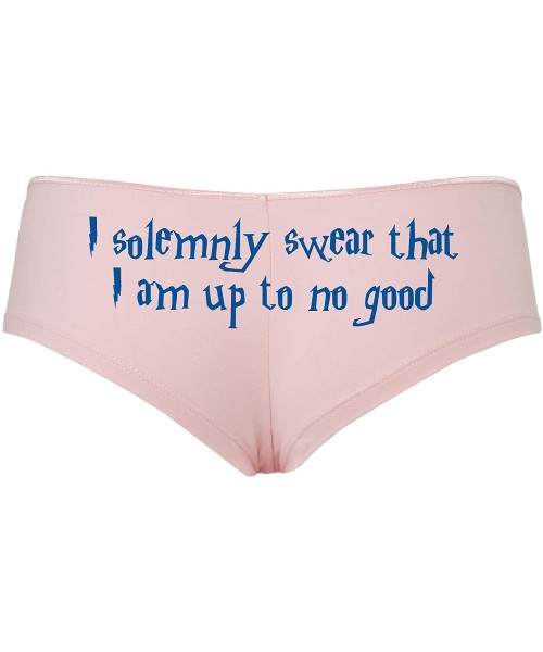 Panties I Solemnly Swear That I Am up to No Good Pink Boyshort Panties - Royal Blue - C218SSTOR3I