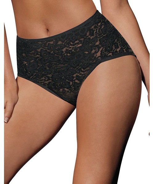 Panties Women's Lace 'N Smooth Brief - Black - CS126IT0T1D