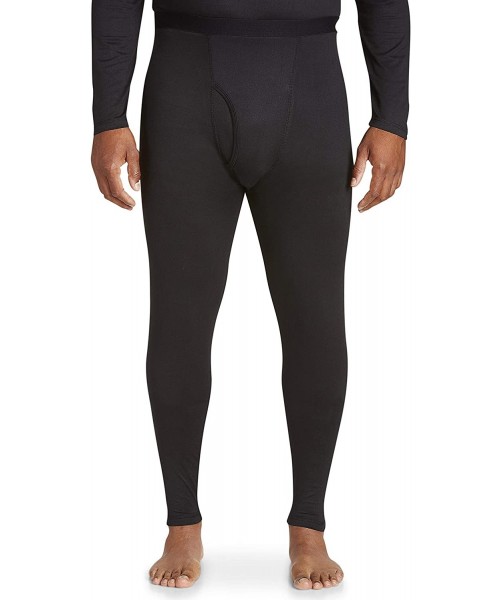 Thermal Underwear Big and Tall Level 1 Performance Thermal Pants- Black - Black - CE18T49695L