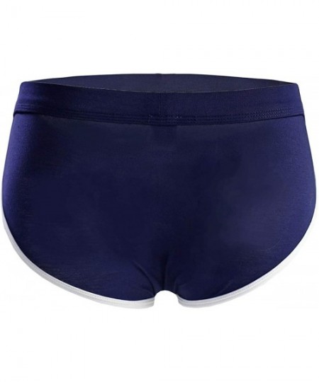 Briefs Men's Sexy Pouch Bulge Enhancing Briefs Modal Comfy Underwear - Deep Blue - CA19452DHWR