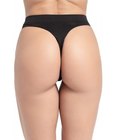 Panties Women's Breathable Seamless Thong Panties No Show Underwear 3-6 Pack - Bwsnrg - CA193EXDKZD