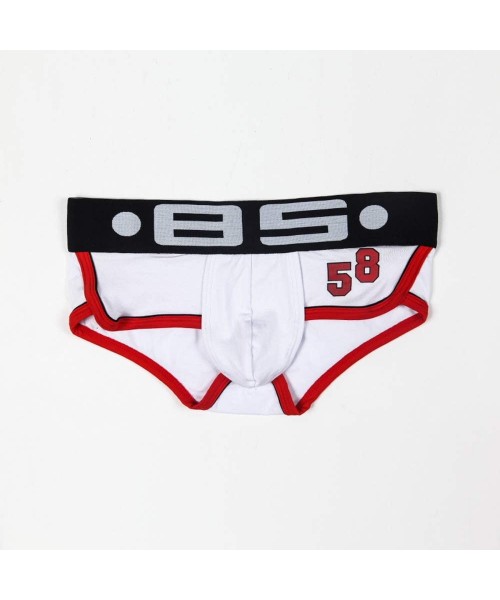 Briefs Men's Cotton Briefs Underwear Multipack - Black-navy-red-white - CO19DDTG0ON