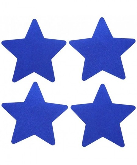 Accessories 10 Pairs Women Star Shape Disposable Pasties Nipple Cover Lingerie Sticker - 10 Pairs Blue - CT12M381LFV