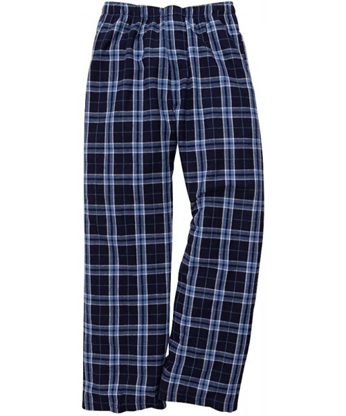 Sets Boxercraft 100% Cotton Flannel Pajama Pant & HTC Garment Guide- Navy/Light Blue-M - CR12IRTMFEL
