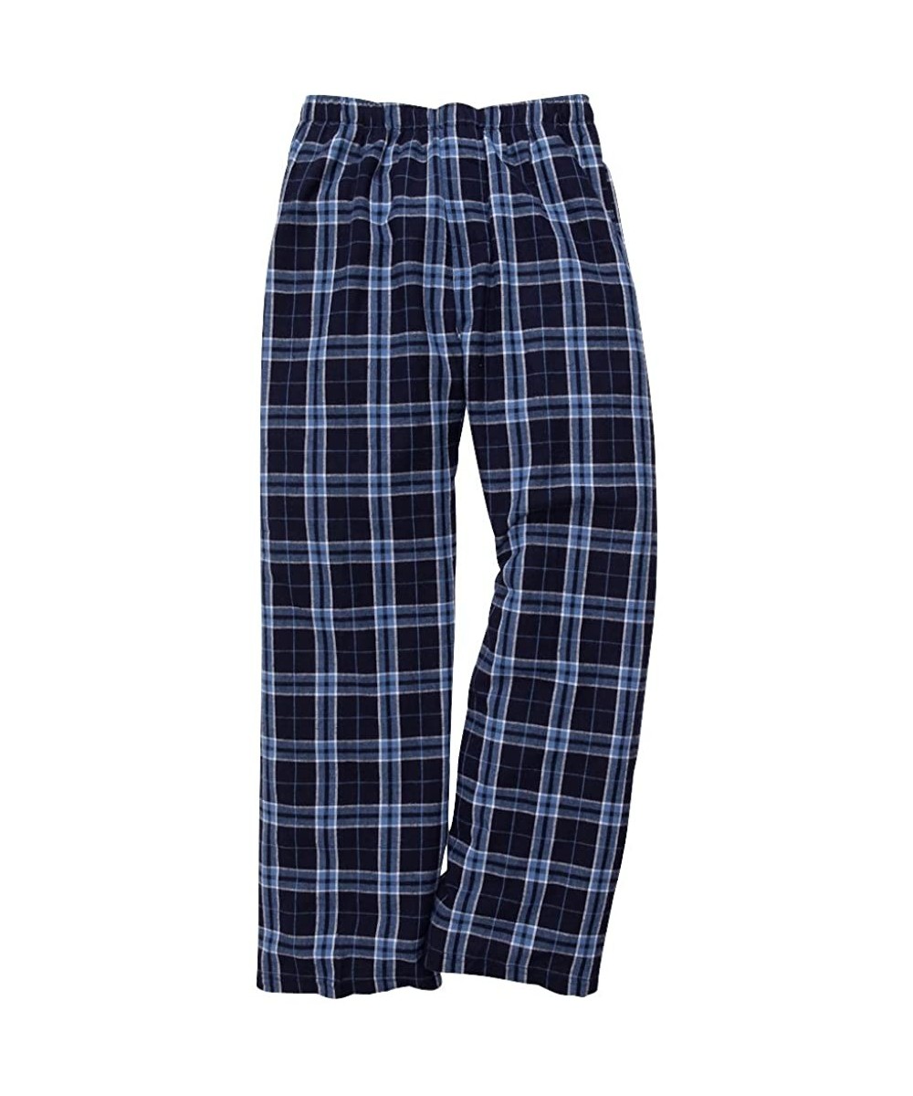 Sets Boxercraft 100% Cotton Flannel Pajama Pant & HTC Garment Guide- Navy/Light Blue-M - CR12IRTMFEL