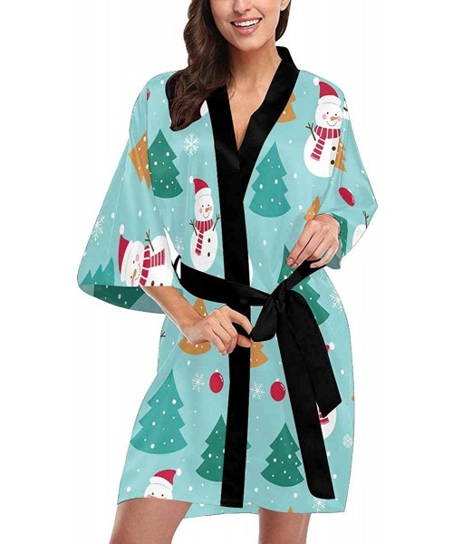 Robes Custom Abstract Marbled Colored Women Kimono Robes Beach Cover Up for Parties Wedding (XS-2XL) - Multi 4 - CS194TEG0KY