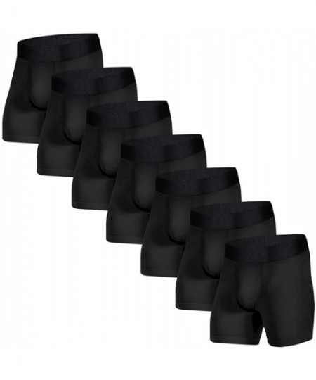 Boxer Briefs Boxer Briefs Mens Underwear Cotton Mens Boxer Briefs Underwear for Men Pack S M L XL XXL - F 7 Pairs Black - CF1...