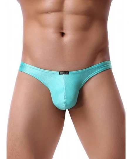 G-Strings & Thongs Men's Big Pouch Thong Underwear Sexy Low Rise Bulge T-Back Panties - 6 Pack - CH18L0DRC7G