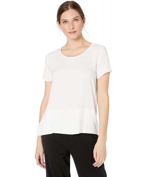 Tops Women's Favourites Short Sleeve Shirt - White - C018HOYOW60