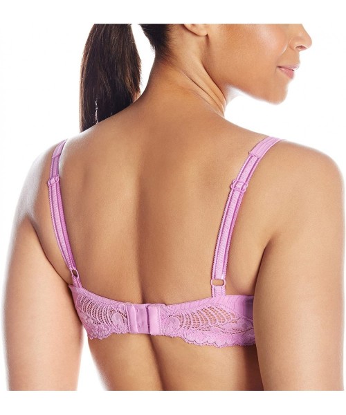 Bras Women's Plus-Size Stripe Delight Unlined Full Figure - Berry Gelato - CP11T7QR6ON
