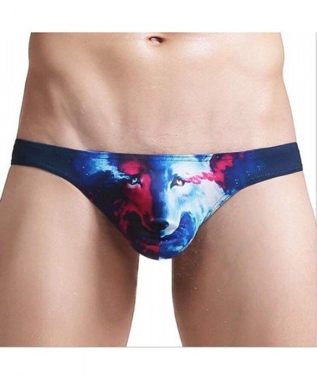 G-Strings & Thongs Men's Sexy Underwear- Thongs Sexy Sexy Low Waist Printed U Convex Pockets Three-Dimensional Space T Pants ...
