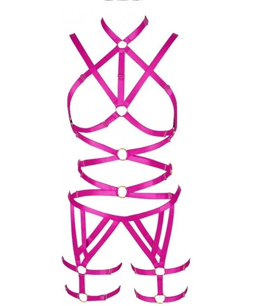 Garters & Garter Belts Female Body Harness Bra Garter Soft Hollow Carnival Dance Accessories Punk Gothic Adjustable Belt(0012...